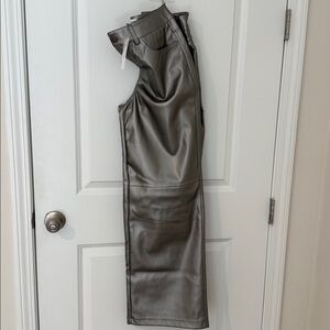 Metallic Gray Pants